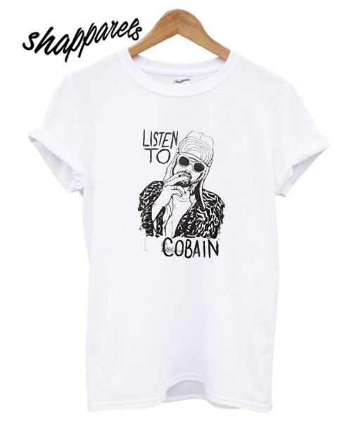 Nirvana Men's Listen To Cobain T shirt