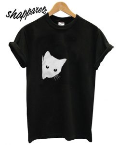 Peeking cat Runway Trend T shirt