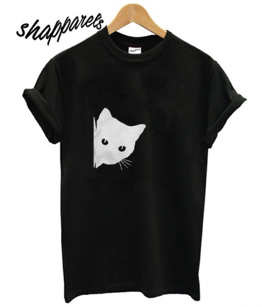 Peeking cat Runway Trend T shirt