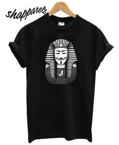Pharaoh Anonymous King Tut Disobey Guy Fawkes Black daily T shirt