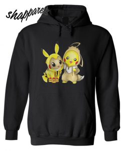 Pokemon Eevee and Pikachu Hoodie