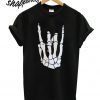 Punk Skeleton Hands T shirt