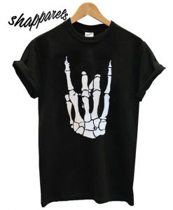 Punk Skeleton Hands T shirt