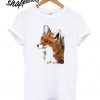 Red Fox Wall Art Forest animal T shirt