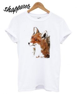 Red Fox Wall Art Forest animal T shirt