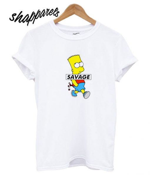 Savage Bart Simpson T shirt
