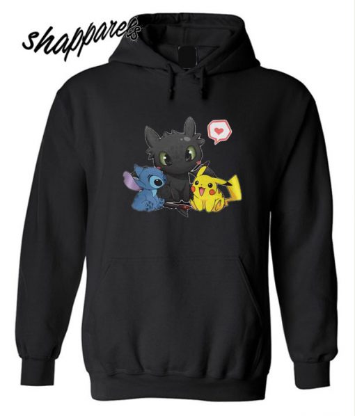 Stick Night Fury And Pikachu shirt Picturestees Clothi Hoodie