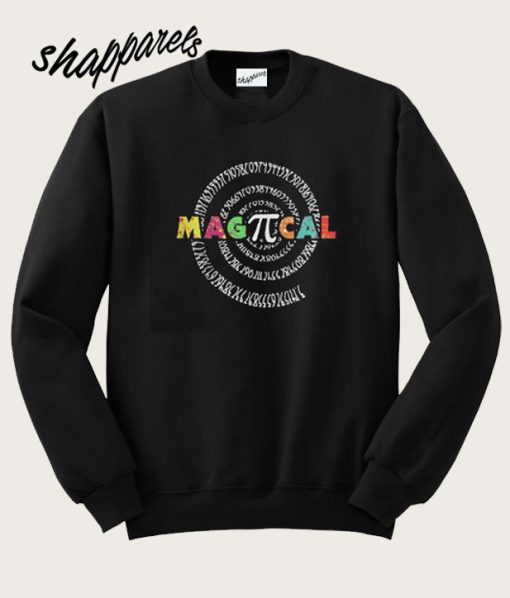 Student Graduate Magical Pi Day Spiral Numbers Sweatshirt