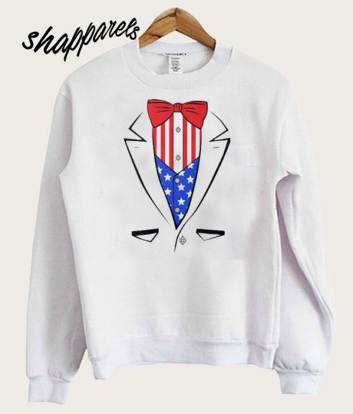Tuxedo American Flag Independence Day Sweatshirt