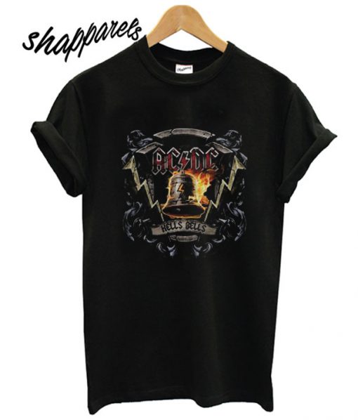 Ac Dc Hells Bells Shield T shirt