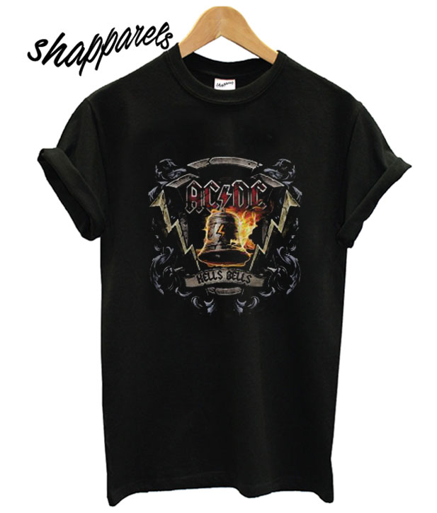 Ac Dc Hells Bells Shield T shirt – shapparels.com
