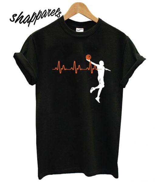 Basketball Heartbeat T shirt