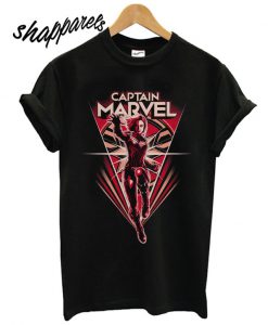 Captain Marvel Flying V T shirt