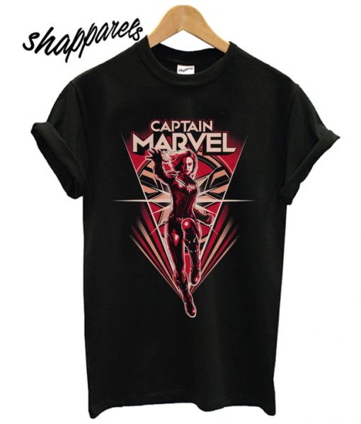 Captain Marvel Flying V T shirt