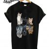 Cats reflection tigers T shirt