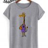 Cute Funny Giraffe Basketball Player T shirt