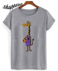 Cute Funny Giraffe Basketball Player T shirt