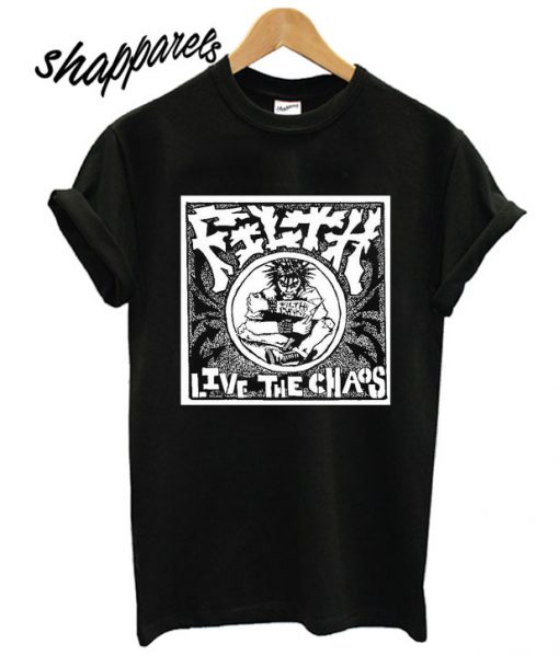 Filth Live The Chaos 1992 Album Cover T shirt