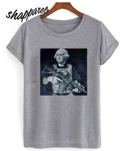 George Washington 1776 Constitution NRA Rifle Funny Gun Rights daily T shirt