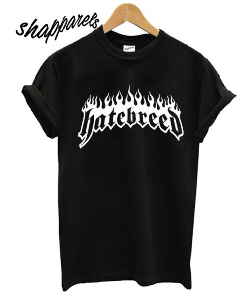 Hatebreed Flaming Title Logo T shirt