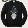 Human Anatomy Cornflower Valentines Day Sweatshirt