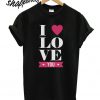 I love you T shirt