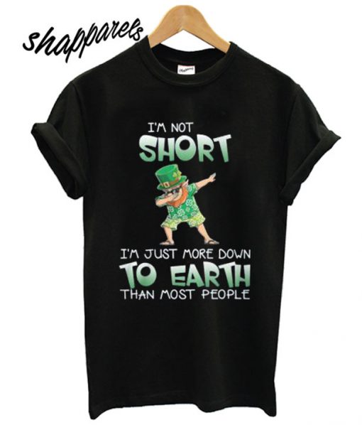 Leprechaun iris dabbing I’m short T shirt