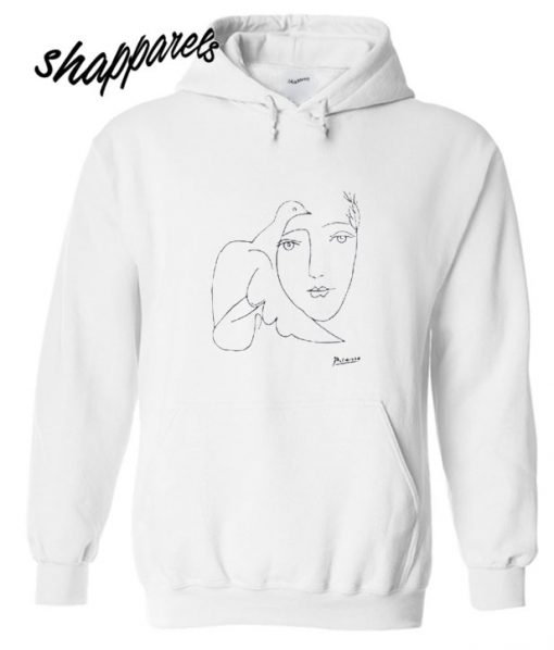 Pablo Picasso Dove and Face Hoodie