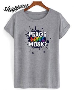 Peace, Love, Music T shirt