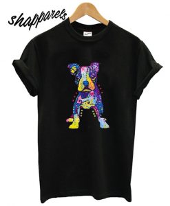 Rainbow Boxer Puppy T shirt