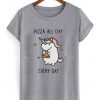 Rainbow The Unicorn 'Pizza All Day Every Day T shirt
