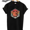 Retro Badge Basketball Dark T shirt