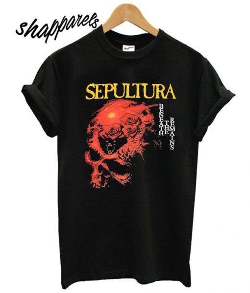 Sepultura Beneath The Remains 1989 Album Cover T shirt