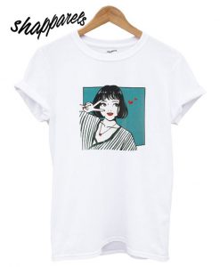SheIn offers Girl Print T shirt