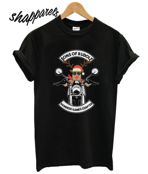 Sons of Rudolf Biker Christmas T Shirt