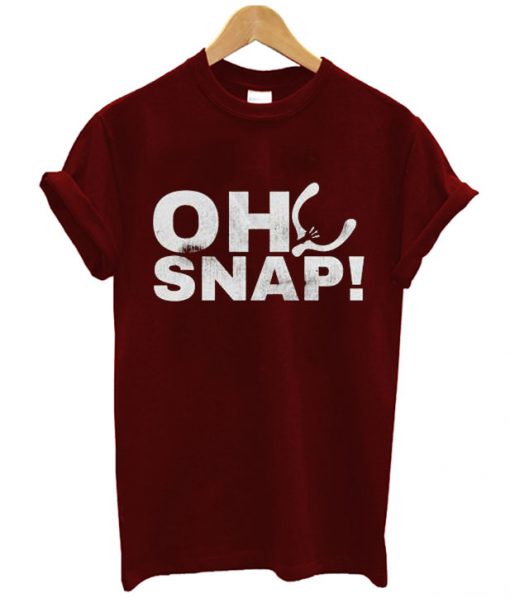 Thanksgiving Oh Snap Wishbone Distressed T shirt