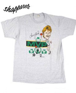 Vintage Larry Bird MVP Caricature T shirt