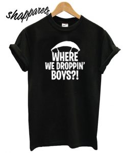 Where We Droppin' Boys Youth Fortnite T shirt