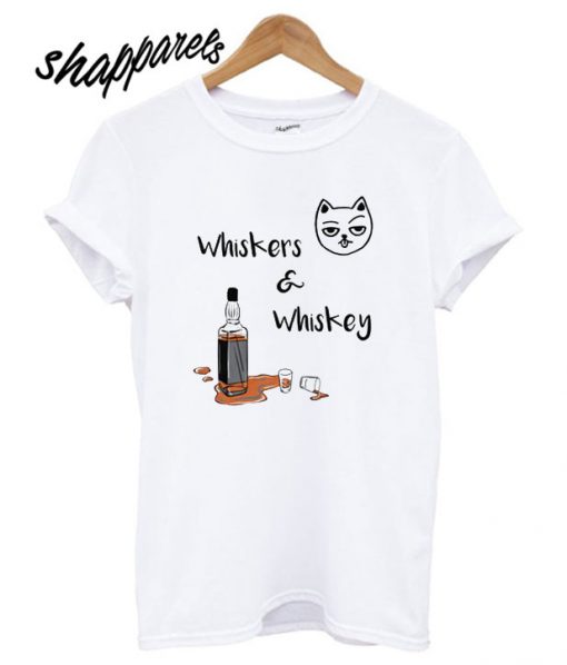 Whiskers & Whiskey Graphic T shirt