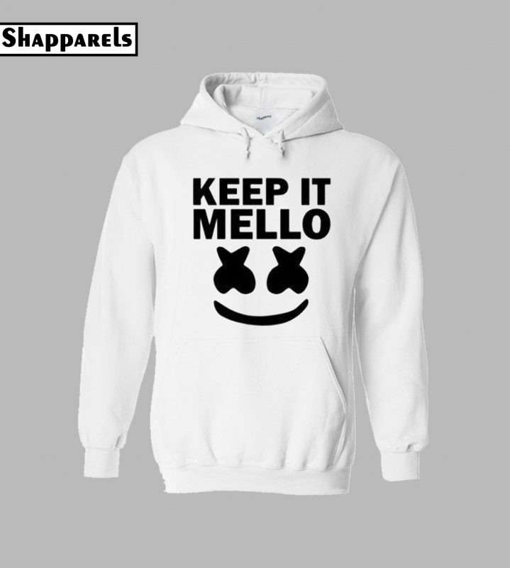 white marshmello hoodie