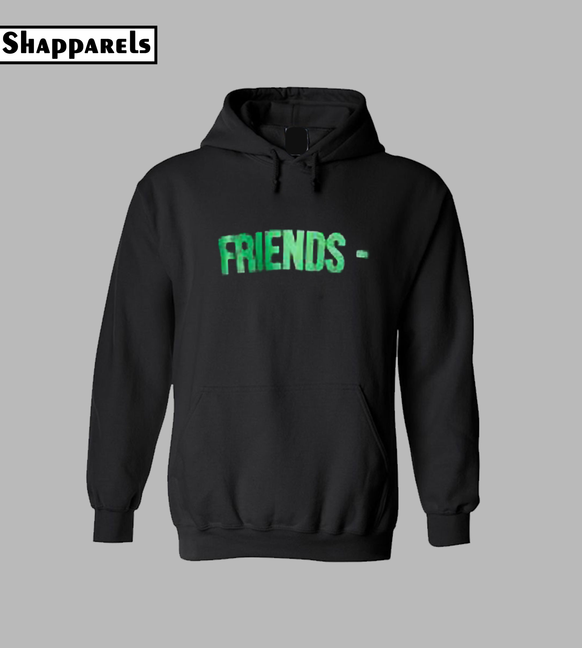 vlone friends hoodie black
