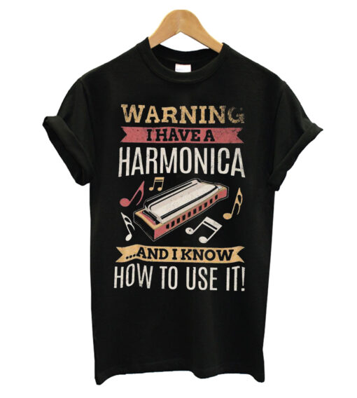 Harmonica Vintage Retro T-shirt