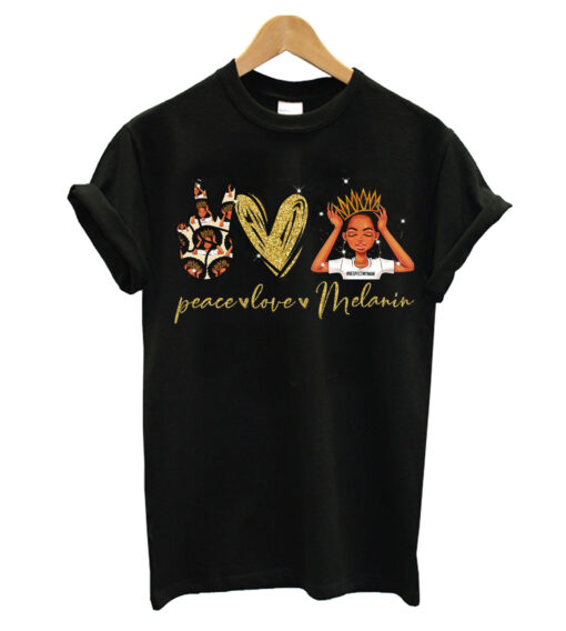 Peace Love Melanin Ladies T-shirt