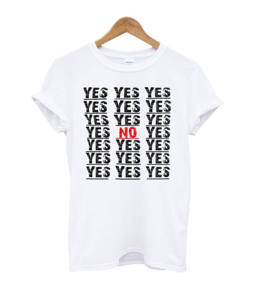 YES NO Short Sleeve T-shirt