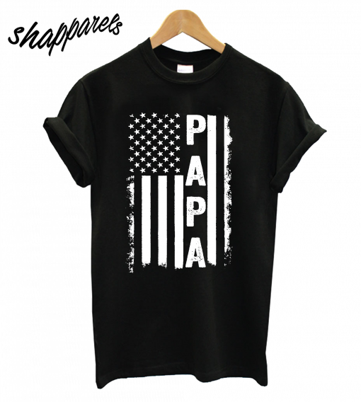 American Flag US Papa T-Shirt