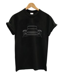 1958 Chevy Apache - front stencil, white T-Shirt