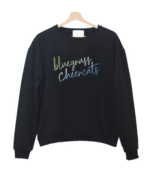 CURSIVE bluegrass cheercats Crewneck Sweatshirt