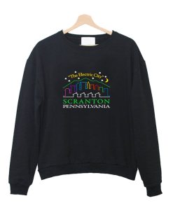 Lazy Scranton The Electric City Crewneck Sweatshirt