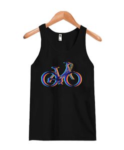 Surrealistic Rainbow Classic Bicycle - Cycling Bike Tank Top