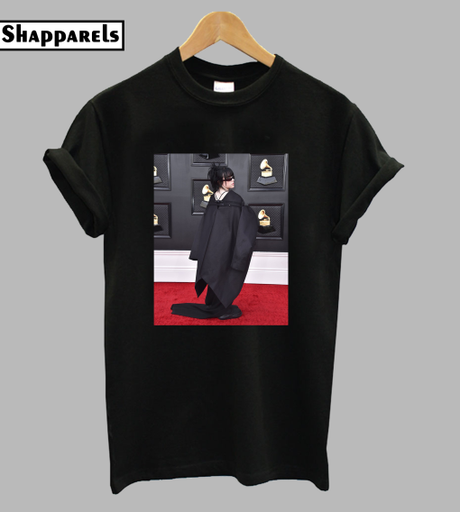 Billie Eilish Black Outfit at Grammy 2022 T-Shirt